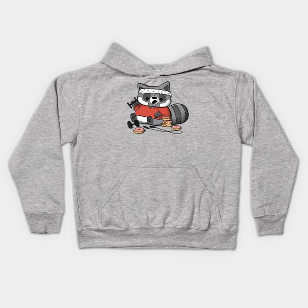 (Donut) Workout Kids Hoodie by TaylorRoss1